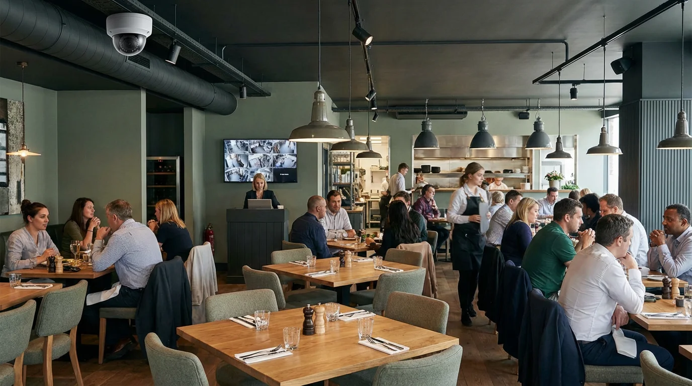 Restaurante con CCTV