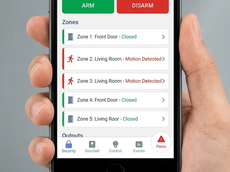App móvil Paradox BlueEye para control de alarma desde smartphone